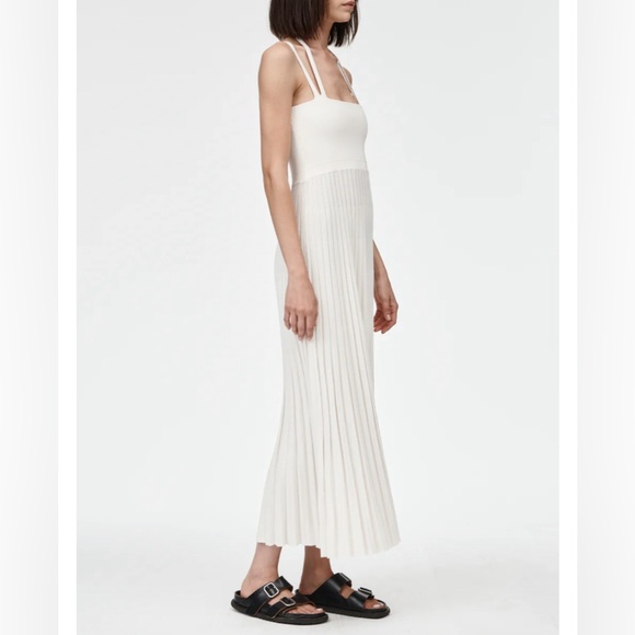 Halter Neck Dress in Ivory - Picture 2 of 3